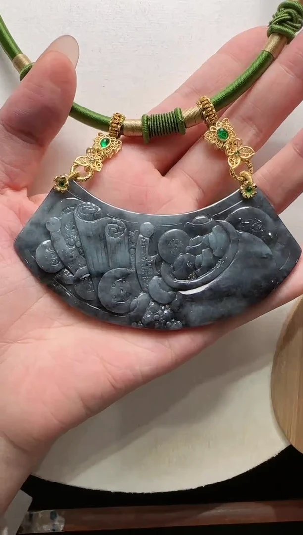 【闪购商品】翡翠颈饰未镶嵌国风