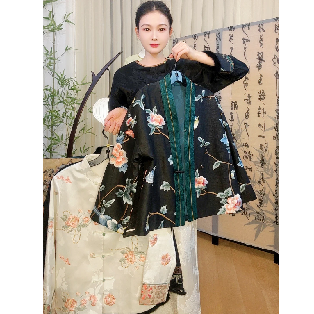 琬琬严选【千帆】桑蚕丝汉服小开衫日常简约百搭