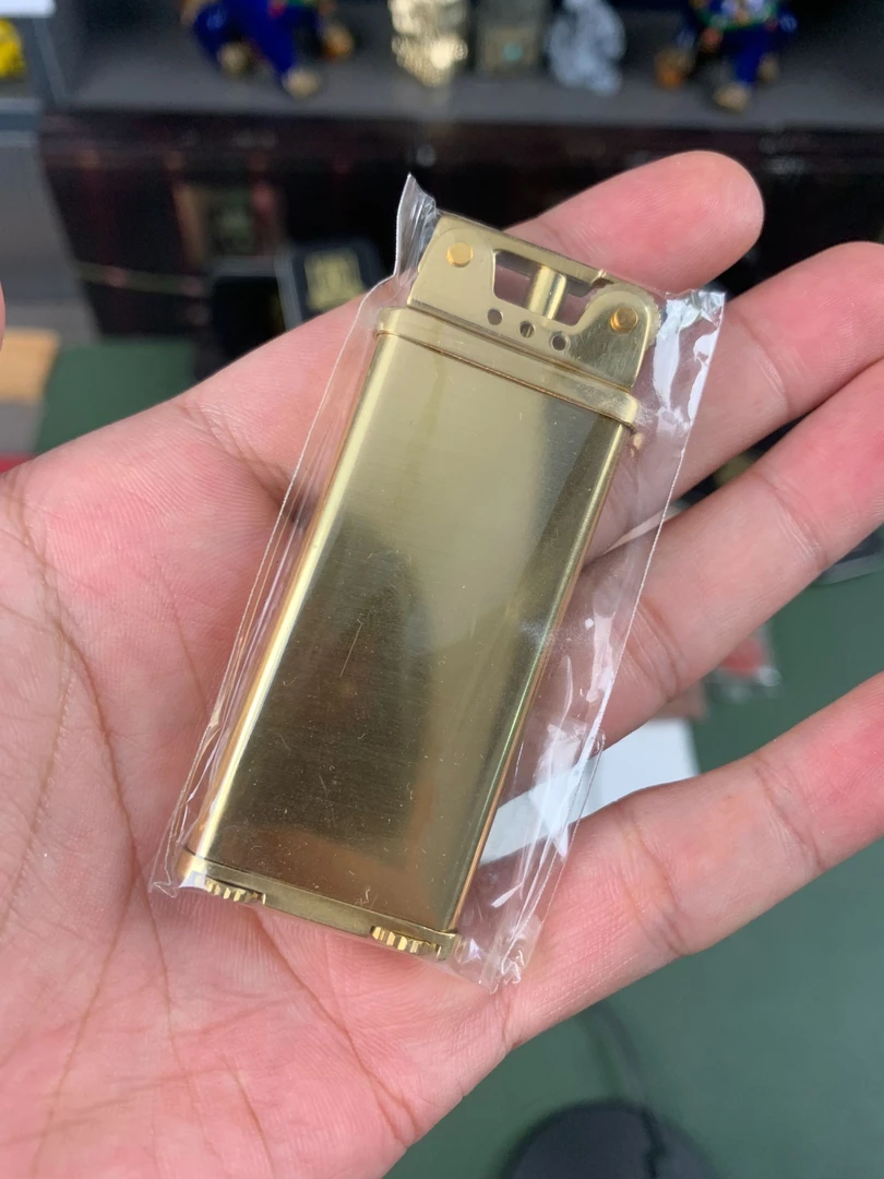 Z585-7原铜光板超薄打火机A31