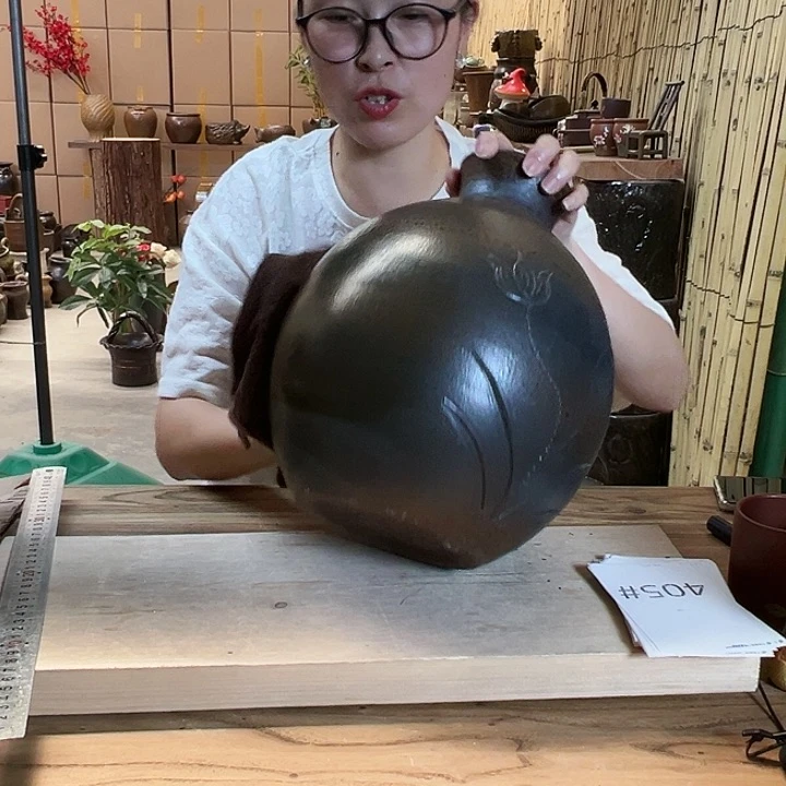 紫砂花盆无孔瑕疵4055555555