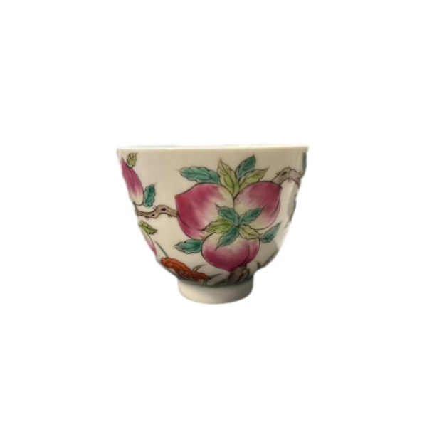 AS13366清光绪九桃粉彩杯