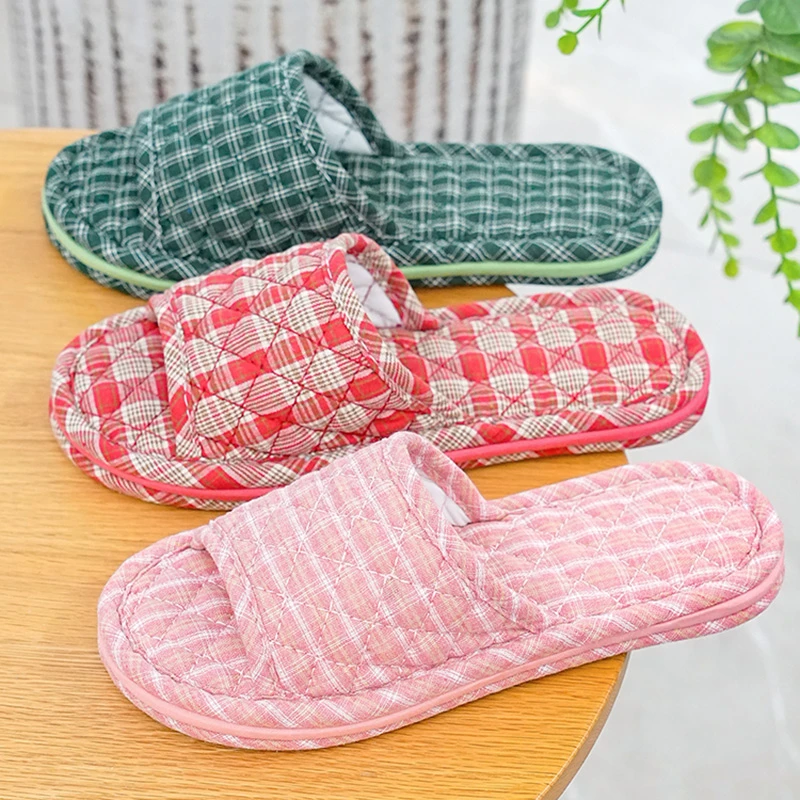 夏季情侣居家室内地板冬四季布底拖鞋女软底静音家用布艺布拖鞋