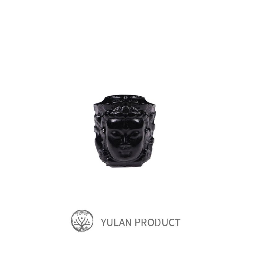 钰澜文玩玛瑙三面佛13mm-隔珠腰珠挂件108手串DIY必备文玩配饰