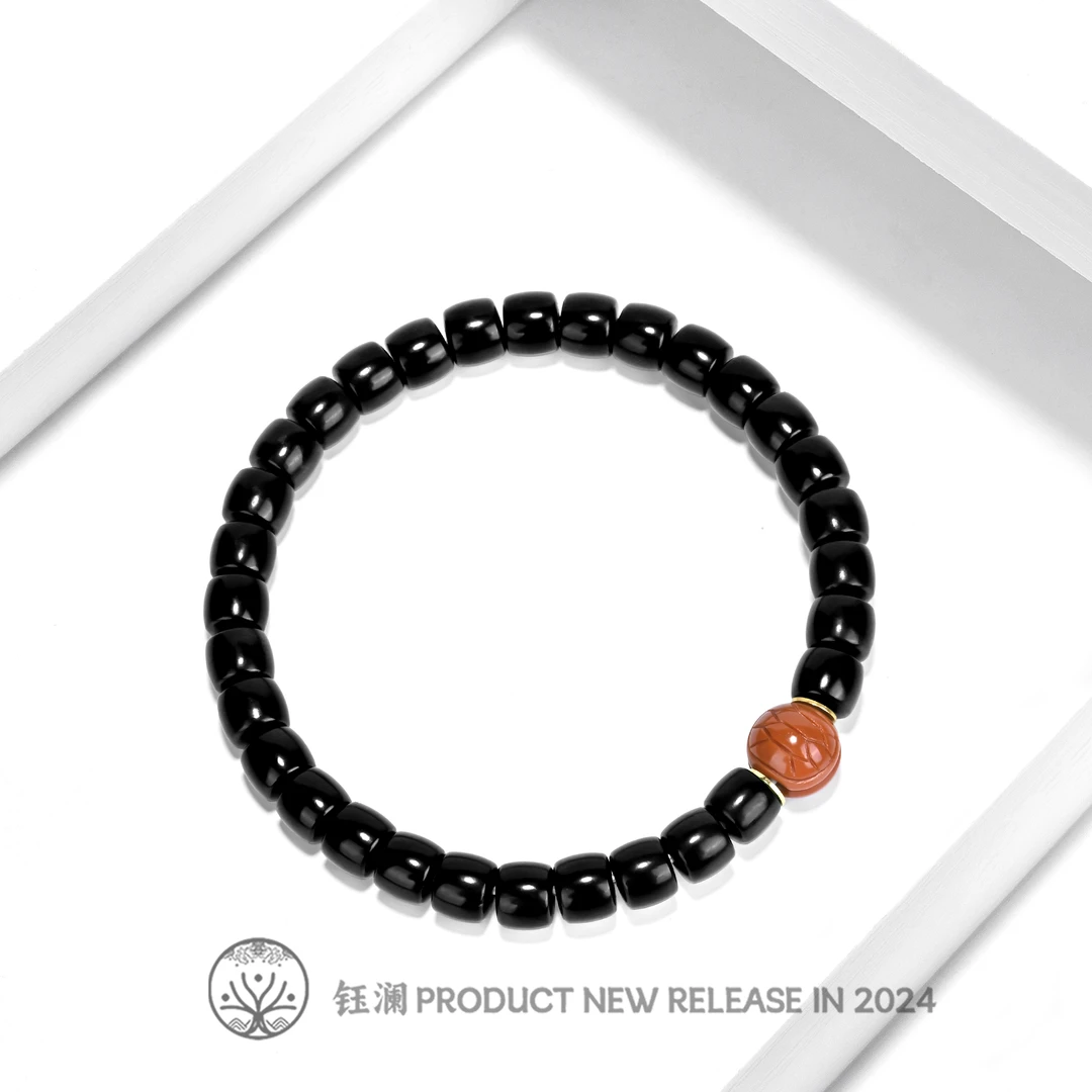 钰澜文玩椰蒂直切7*6mm+富甲隔珠搭配款-百搭精工男女同款