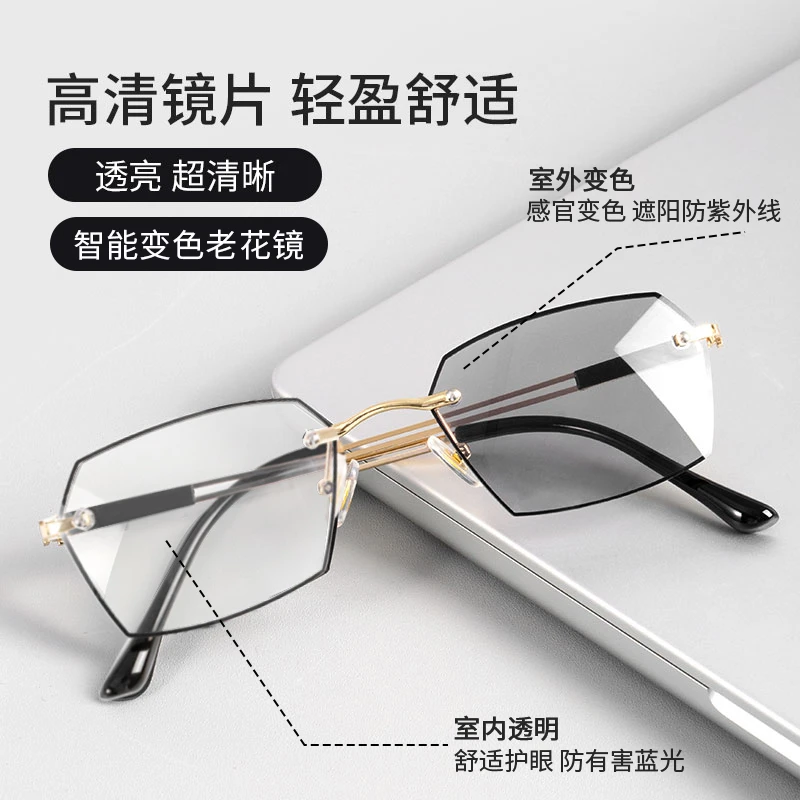 【升级款变色老花镜】远近两用能当墨镜的老花镜高端防蓝光高颜值