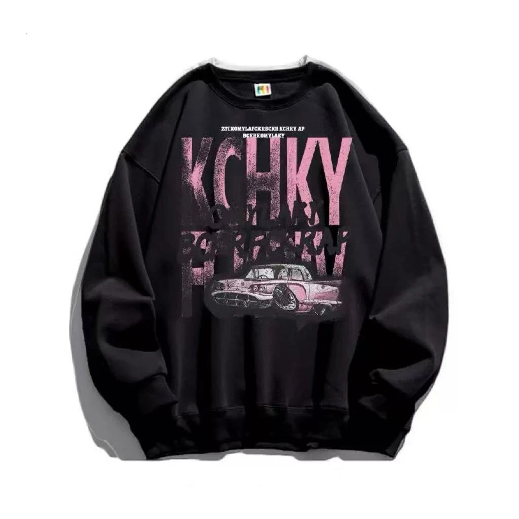 66-15小汽车字母款潮流百搭加绒加厚百搭卫衣