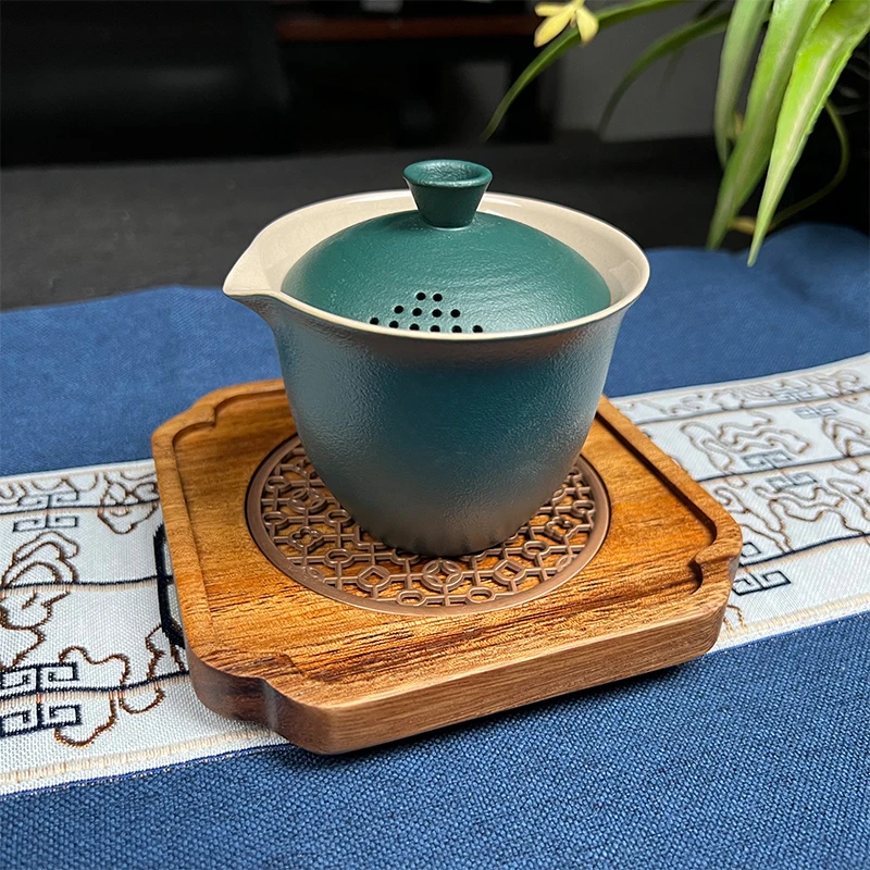 胡桃木壶承实木杯垫