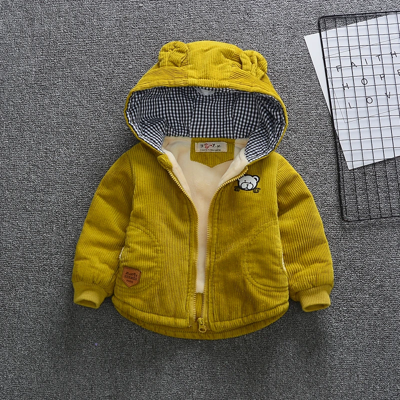 男孩男童秋冬棉衣婴儿灯芯绒加厚外套4宝宝冬装2025新款宝宝棉服