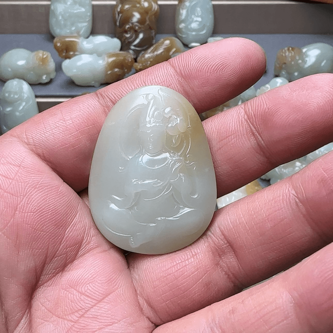 【闪购商品】和田玉（糖玉）颈饰未镶嵌小**1