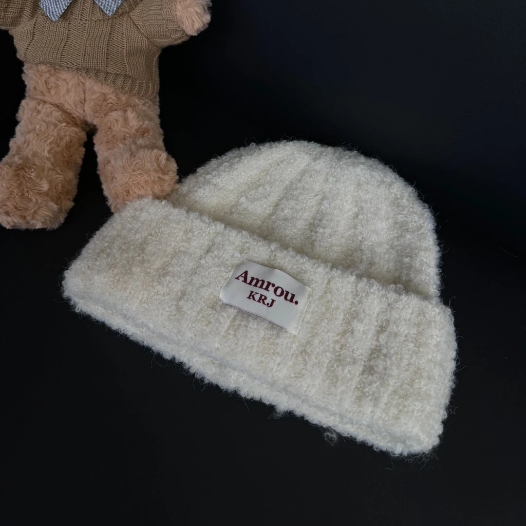 肉麻自留冬季保暖百搭护耳毛线帽