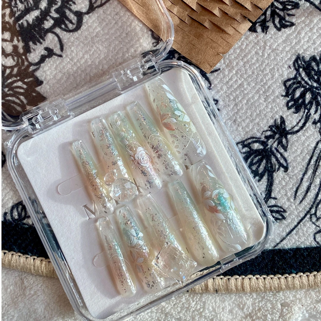 秋日篇章｜meraki全华花卉纯手工定制可拆卸穿戴甲夏日高级