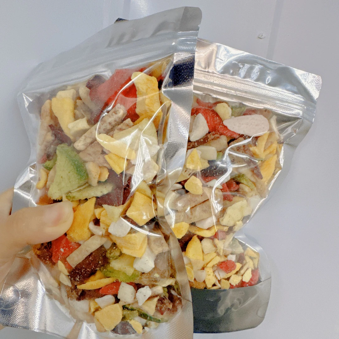 【果蔬碎碎】蔬菜干秋葵脆草莓水蜜桃冻干果蔬干水果脆什锦混合装