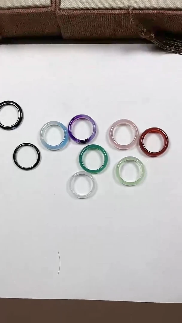 【闪购商品】玛瑙/玉髓戒指未镶嵌戒指
