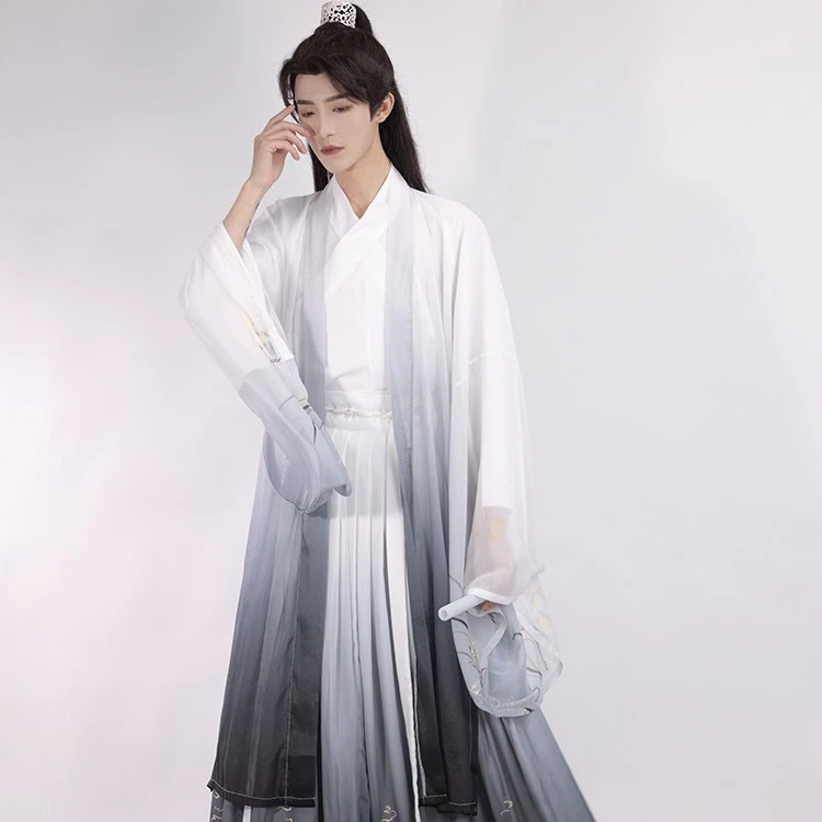 【墨兰鹤】正品原创中国风晋制齐腰襦裙魏晋风古装2023春季男女款