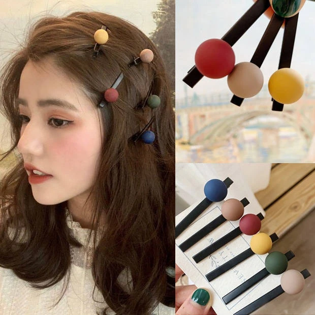 多色一字刘海发夹女头饰鸭嘴夹边夹韩版学生简约网红少女夹子发卡
