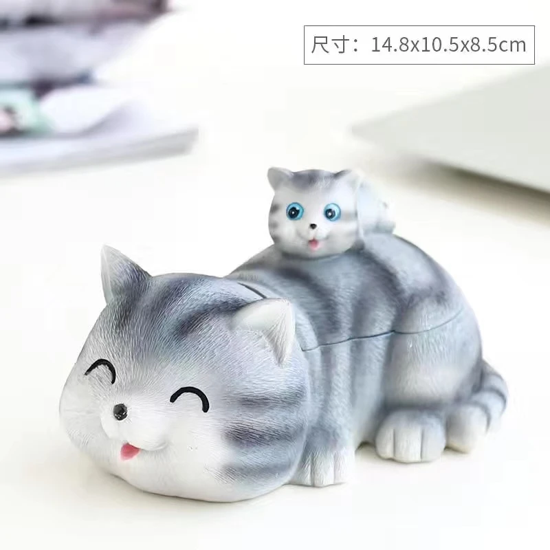 北欧ins风烟灰缸个性潮流办公桌家用客厅创意防飞灰带盖装饰摆件