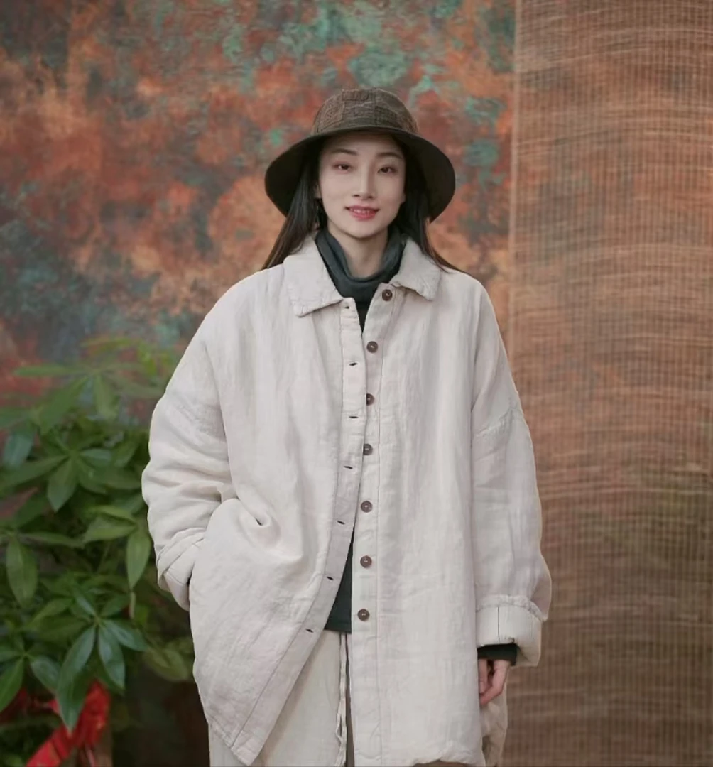 静一棉麻【昙鸾】#3562 休闲百搭纯色棉衬衫