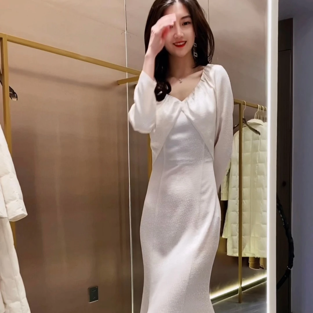 意爱芙/EF 醋酸修身气质连衣裙LJ10064
