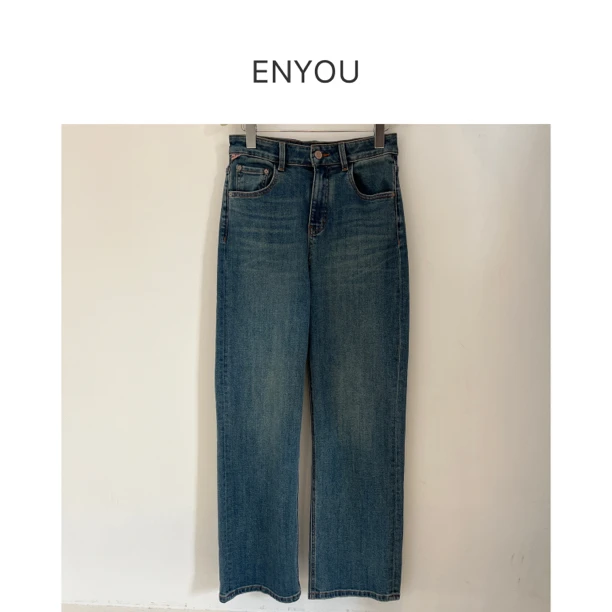 [ENYOU定制] 经典阔腿牛仔裤