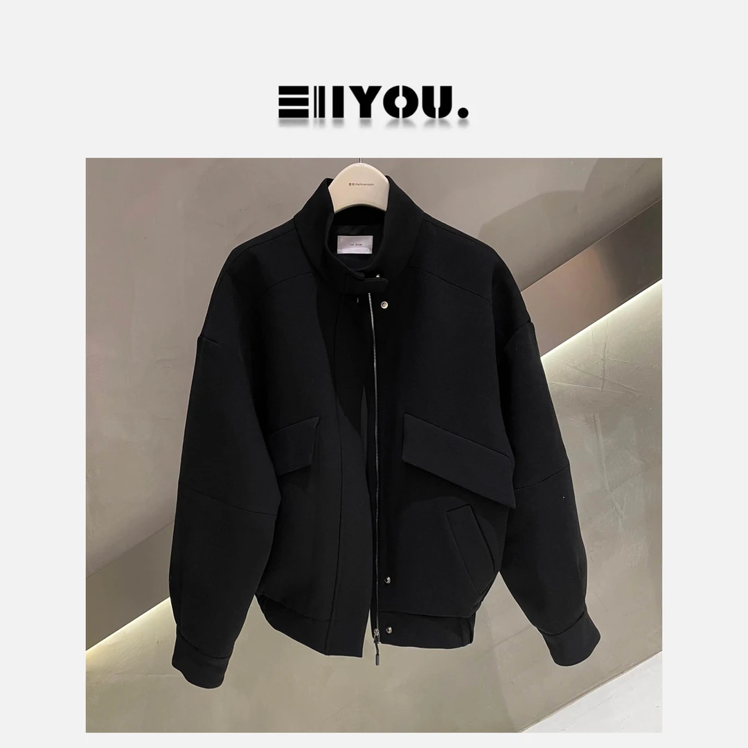 [ENYOU定制] 暗香 黑色短款外套