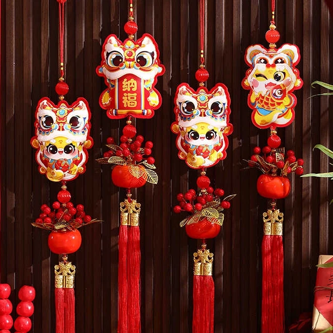 红果福娃挂饰2025新年装饰蛇年春节过年客厅喜庆布置柿柿如意挂件
