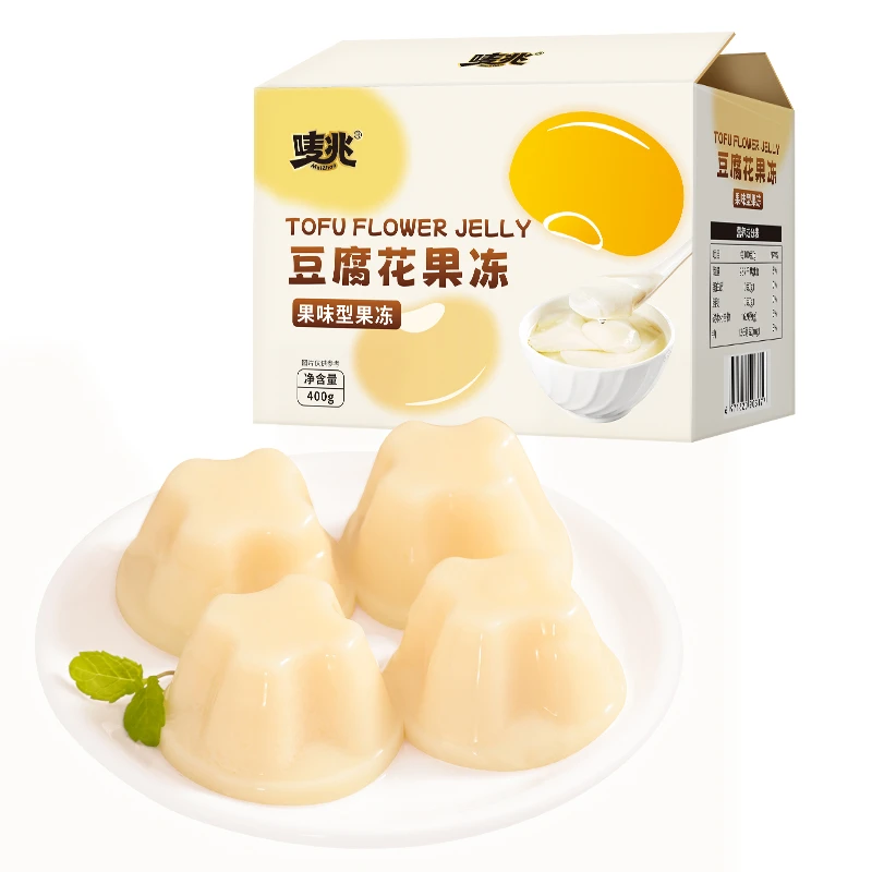 【6.98/箱】唛兆豆腐花果冻400g/箱小包装夏季解馋凉品小零食