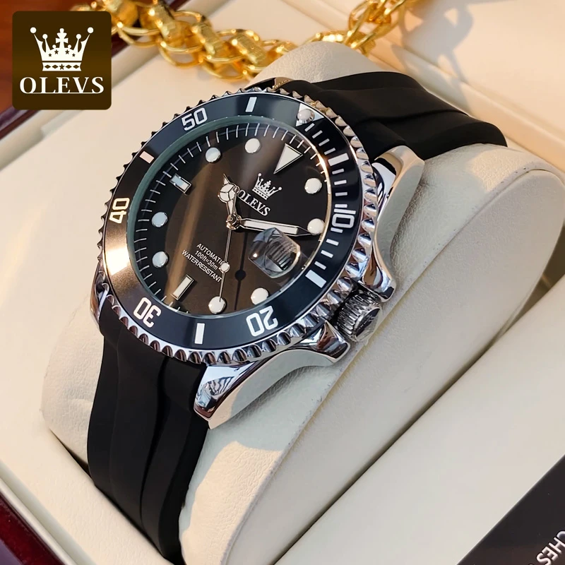 黑水鬼男士手表男款全自动机械表防水夜光时尚潮流百搭腕表经典款