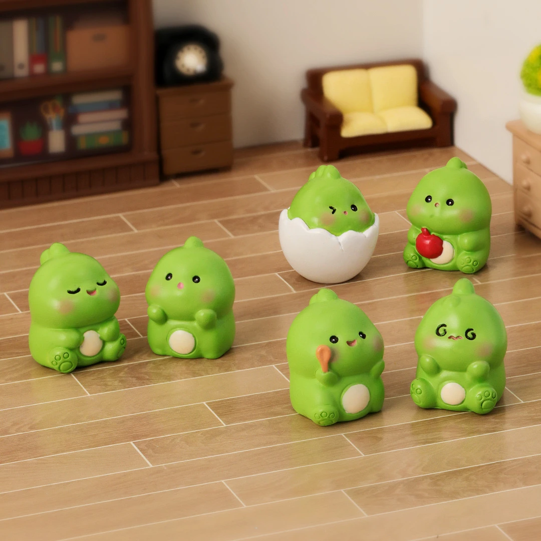 手工创意diy可爱小恐龙装饰品配件摆件钥匙扣挂件微景观配件