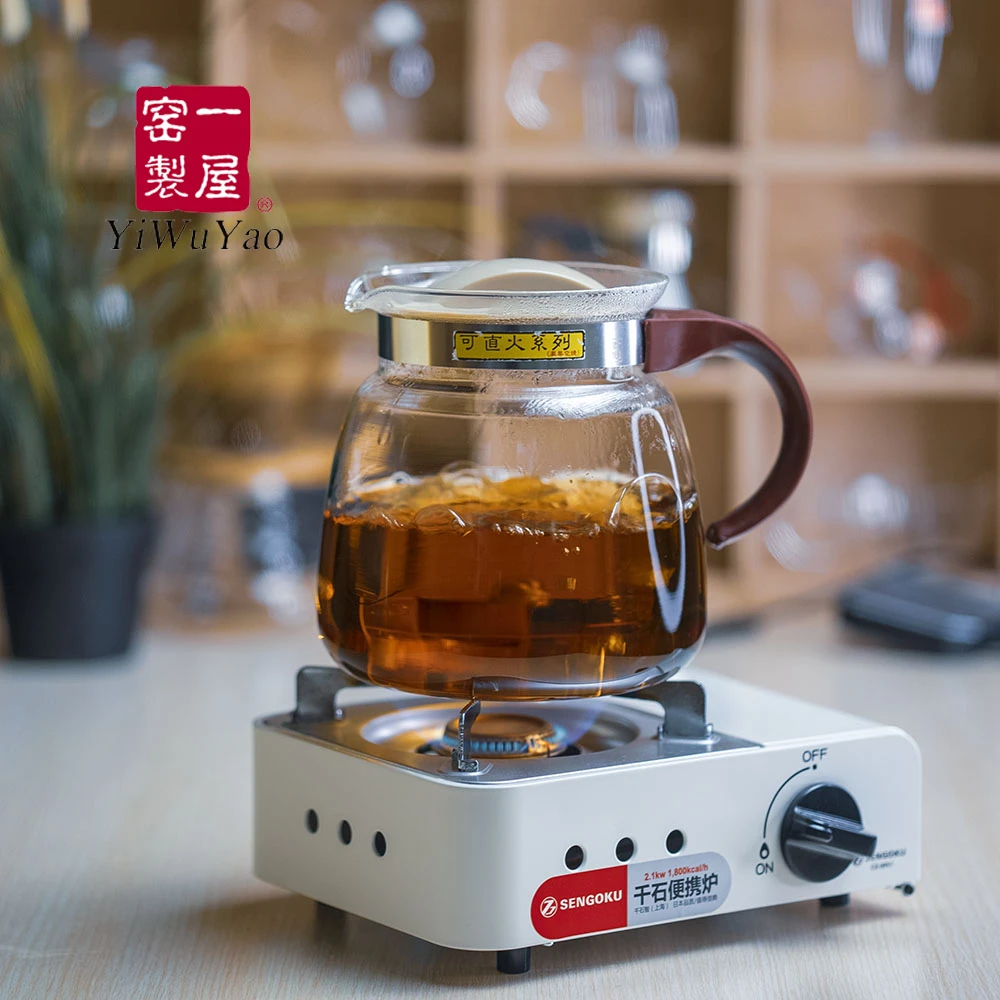 一屋窑耐热防爆玻璃茶具冷热烧水壶可直火加热煮茶花茶壶大容量壶