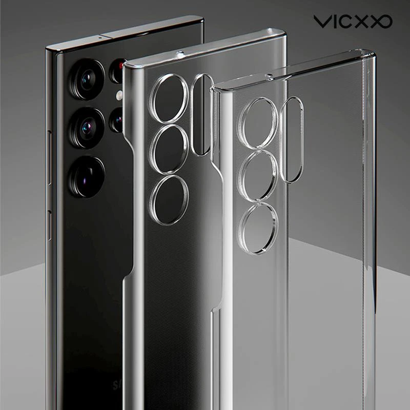 韩国VICXXO透明手机保护壳三星S23Ultra/Plus保护套磁吸S22硬壳