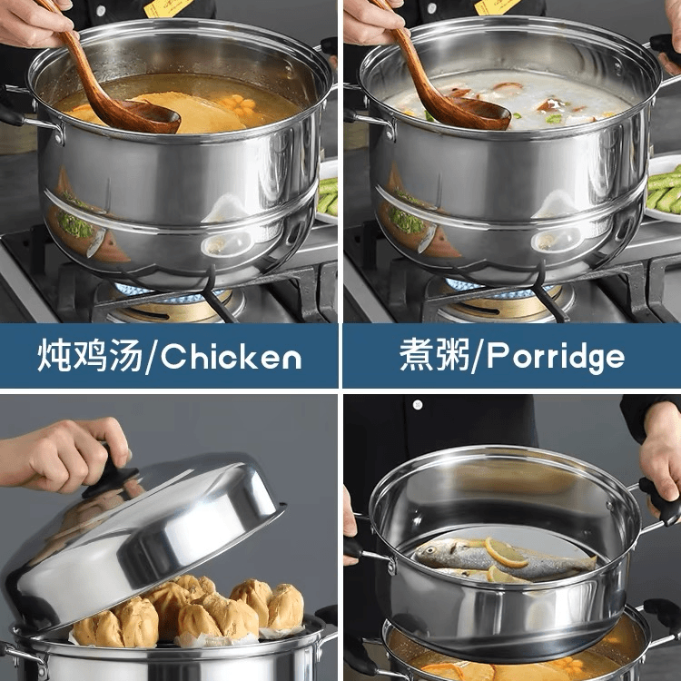 【新疆包邮】二层蒸锅便捷好打理