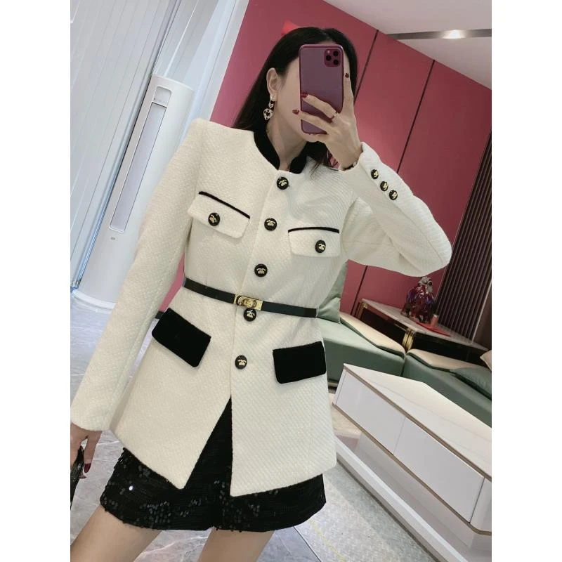 W【经典小香】经典拼色小香西装外套（YDK21）8369