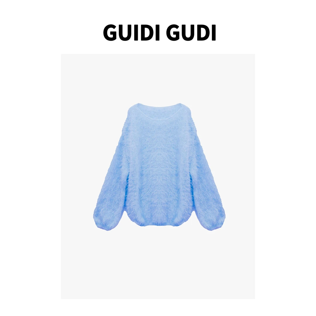 Q GUIDI GUDI【甜腻腻】气质休闲百搭时尚长袖套头毛衣 X9430494H