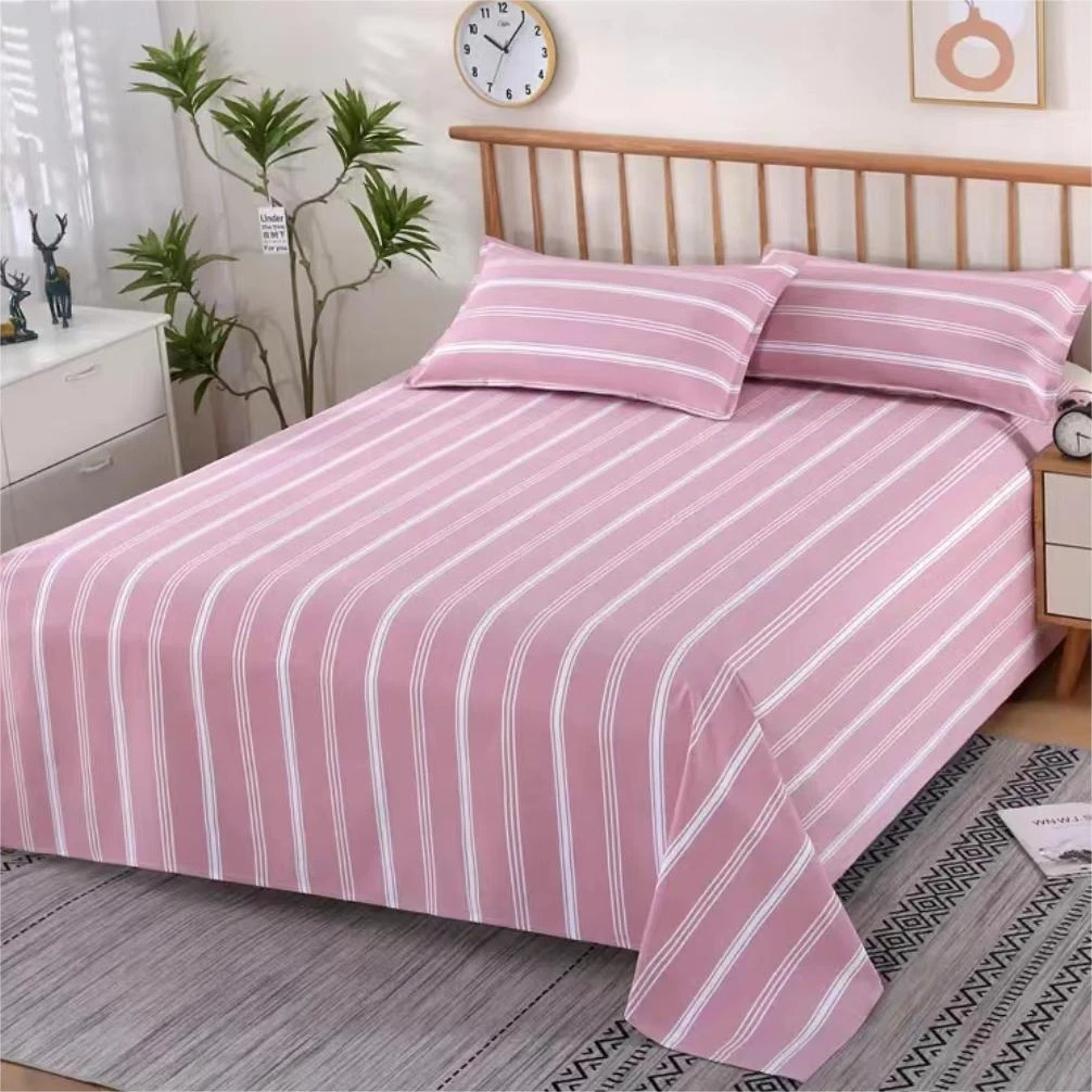 山东淄博纯棉色织老粗布四季可用加密加厚床单条纹