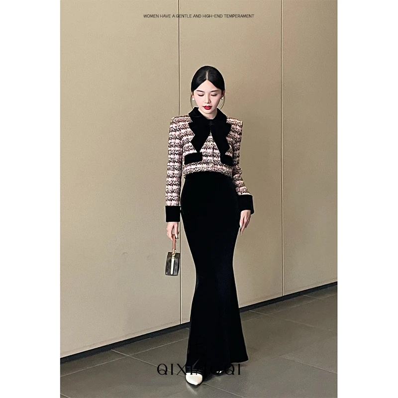 七小七Sicily【微微安】法式高级设计感小香风外套女秋冬气质羽绒服