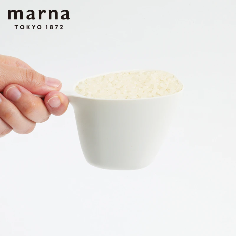 MARNA极系列陶瓷大米计量勺家用米饭勺舀米舀米勺厨房刻度计量