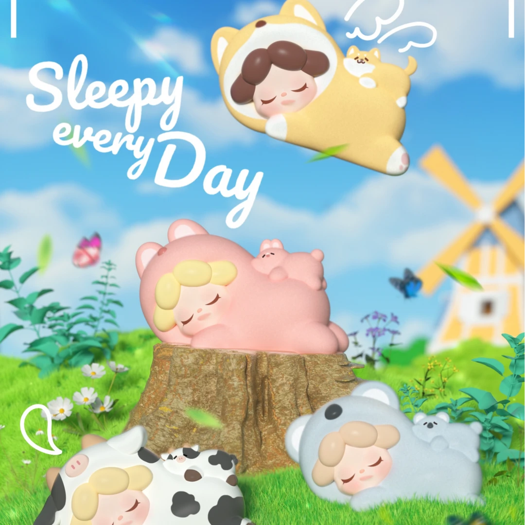 （CO可-拆盒）Wendy每天都好困趴趴系列萌粒摆件