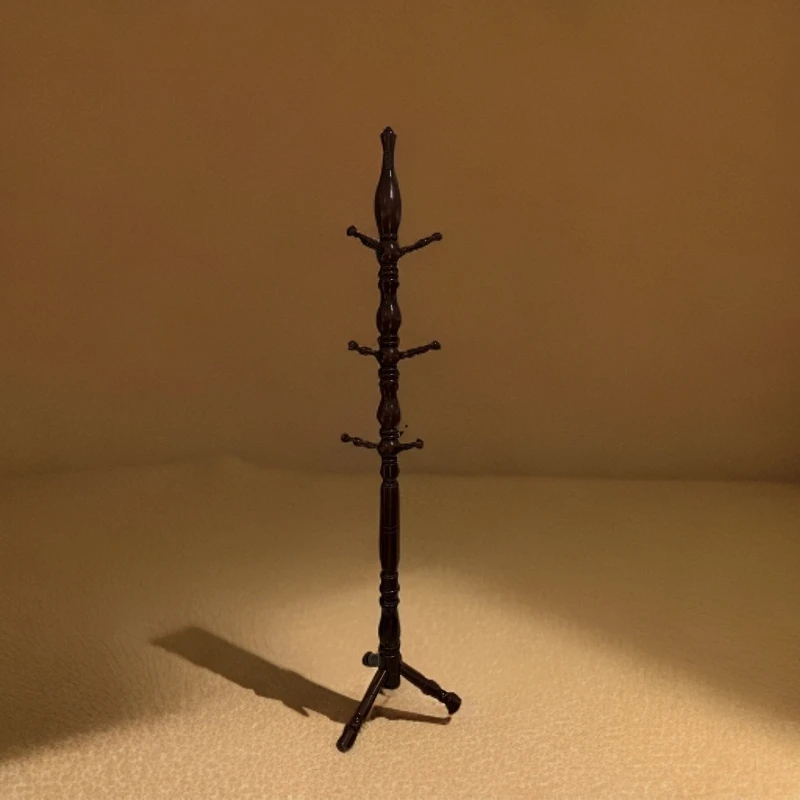 白蜡木衣帽架-家用新中式高端实木落地卧室挂衣架-家居品牌衣架