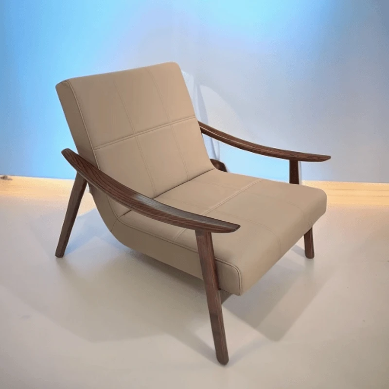 新中式白蜡木休闲椅-成套家具-03