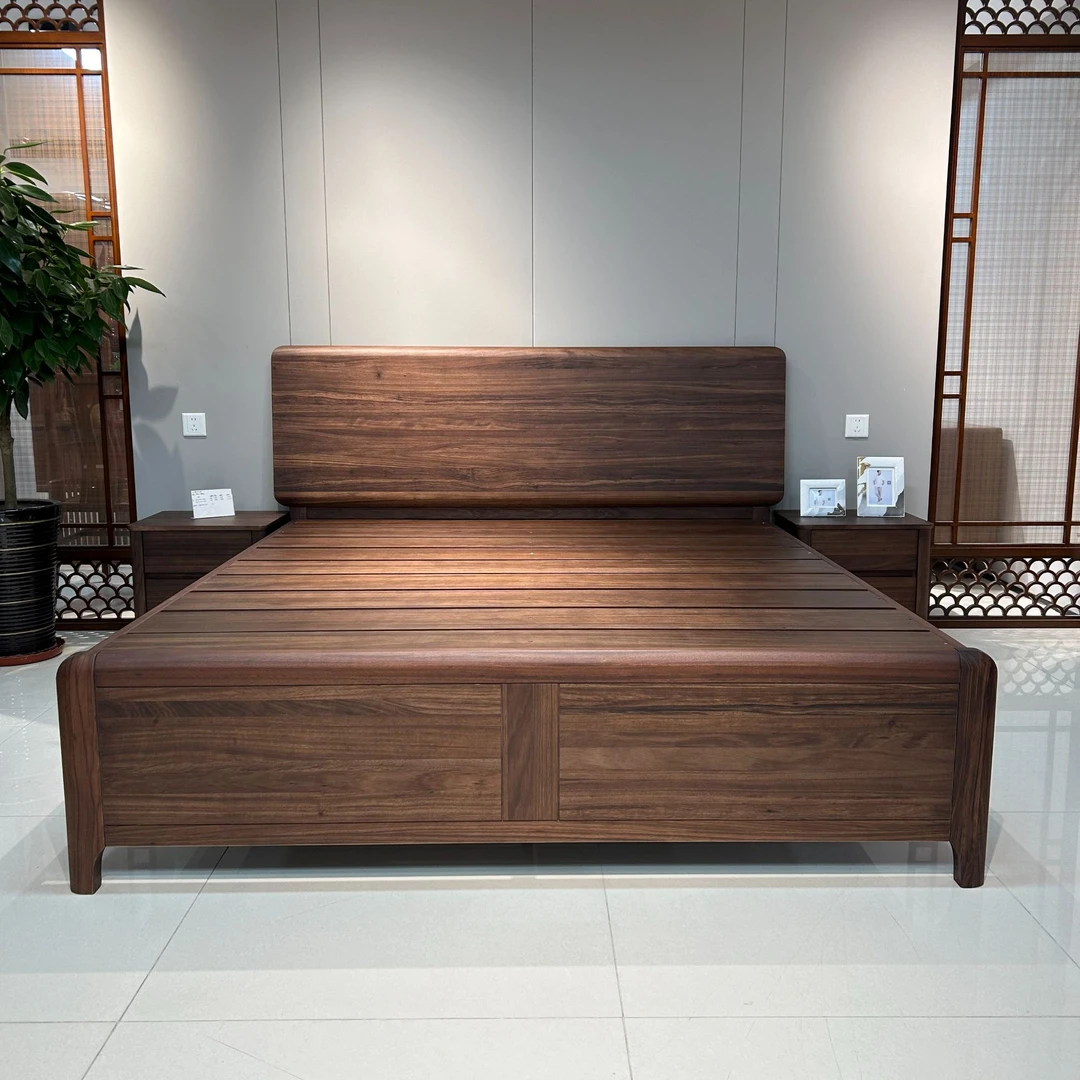 华日嘉屋乌金木大床送床头柜-爆款买床送床头柜-14