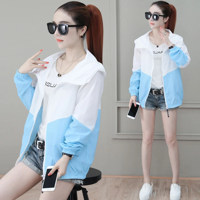 夏季防晒衣女防紫外线新款韩版薄款外套宽松休闲服百搭轻薄防晒服