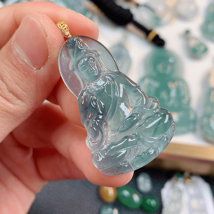 【闪购商品】翡翠颈饰18K金镶嵌