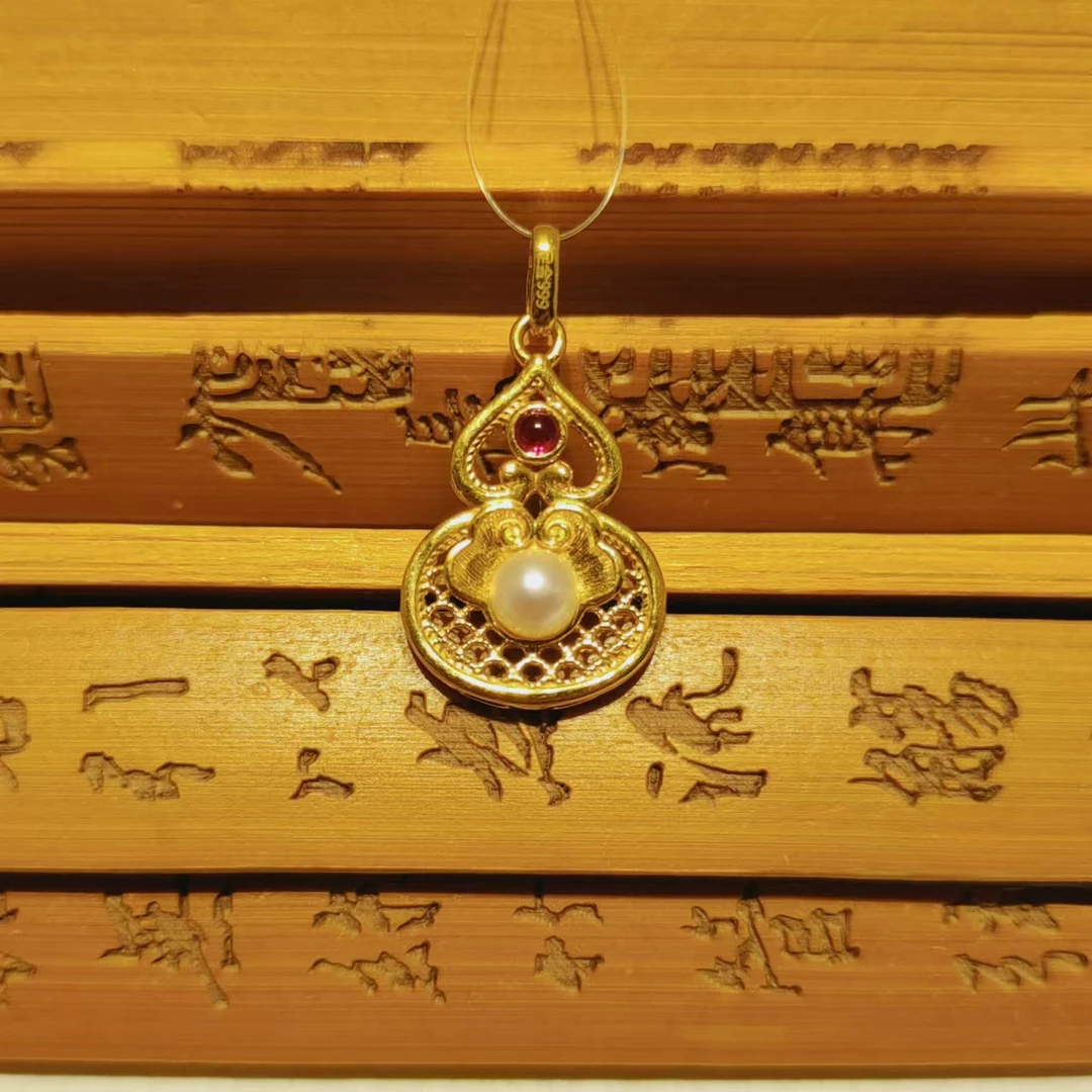 足金999 如意吉祥葫芦吊坠