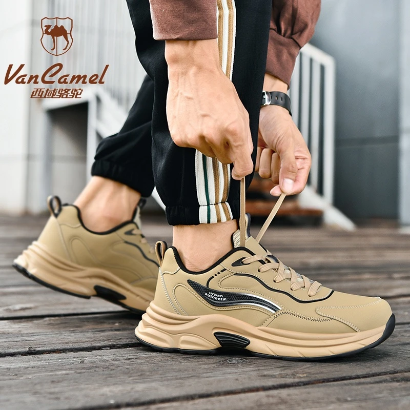 VANCAMEL/西域骆驼男鞋运动鞋休闲鞋冬季加绒百搭跑步鞋XYLT0506
