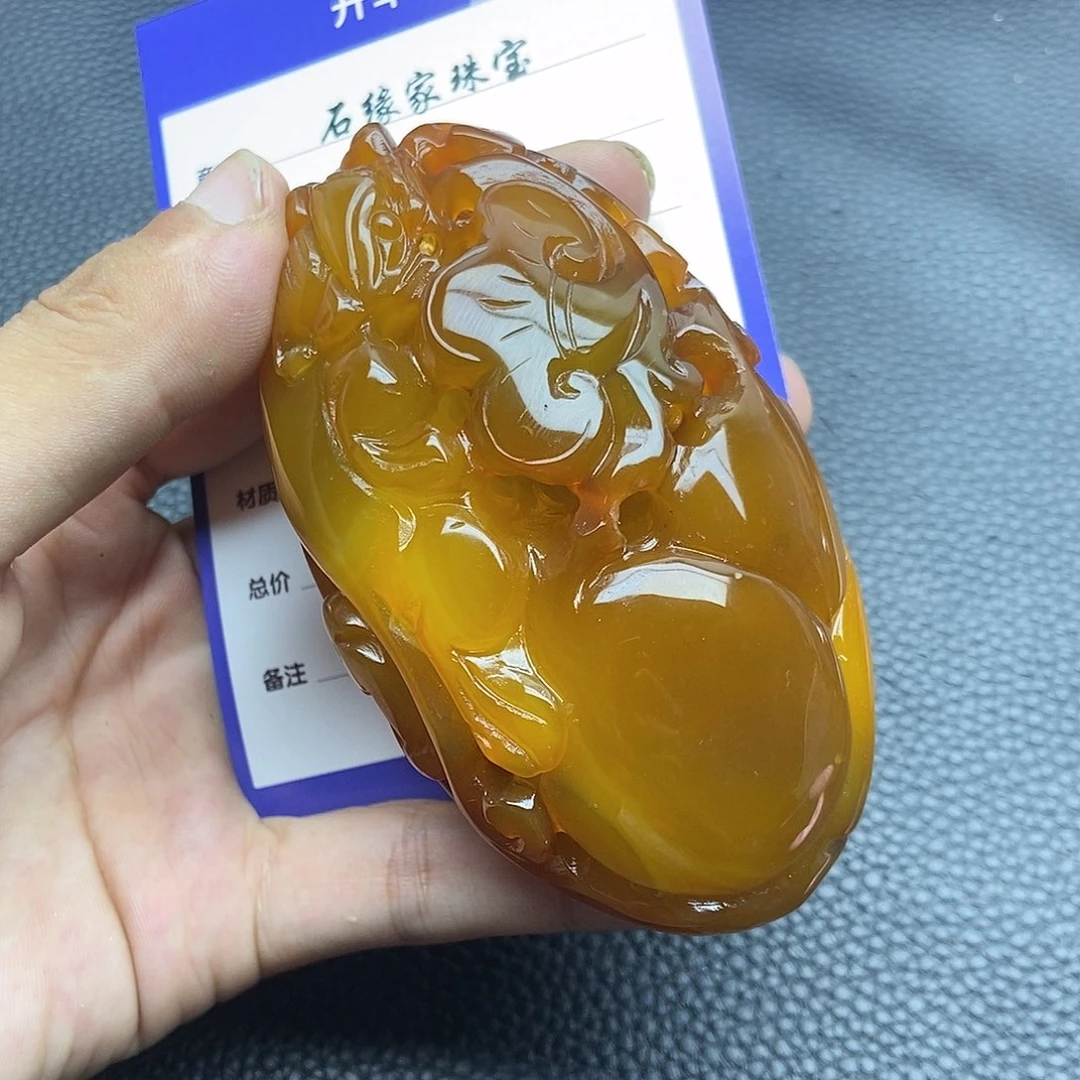 玛瑙/玉髓珠宝奇石未镶嵌古****虎