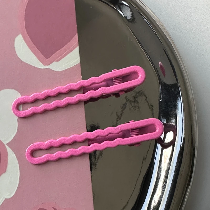 2023简约显白设计镂空波浪发夹甜美可爱小众少女气质新款甜妹ins