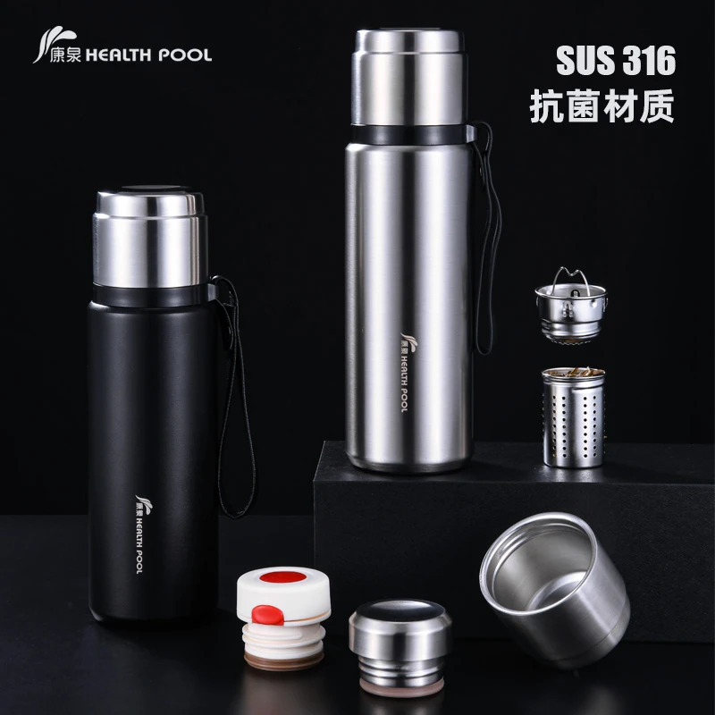 医用保温杯大容量24小时茶水分离男女316不锈钢保温水杯杯子
