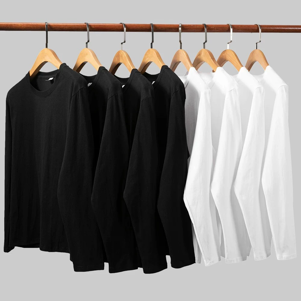 纯棉长袖T恤男女同款休闲百搭