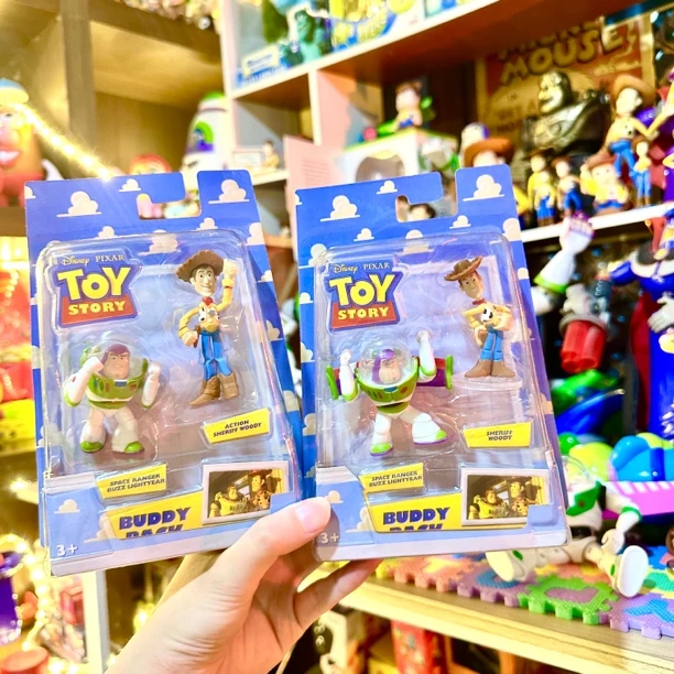 美泰 玩具总动员3 周年吊卡纪念版 胡迪巴斯光年手办挂卡摆件