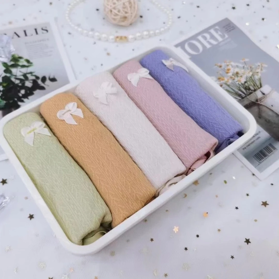 【宠粉】2023火烈鸟升级款女士中腰短裤5条礼盒装均码【80-150斤】